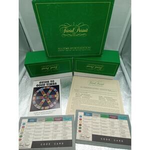 Trivial Pursuit All Star Sports Edition Card Subsidiary Set Use with Master Game